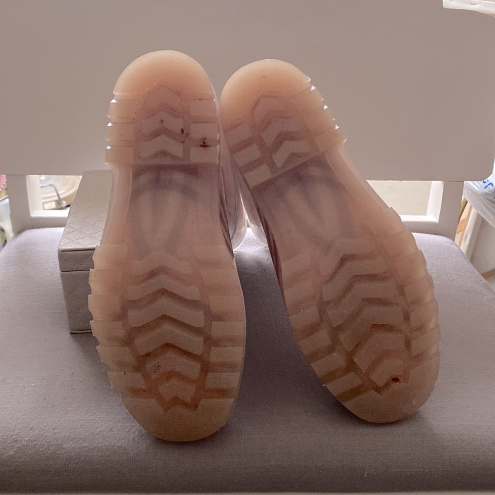 Burberry Pink Plaid Rain Boots - Picture 4 of 6